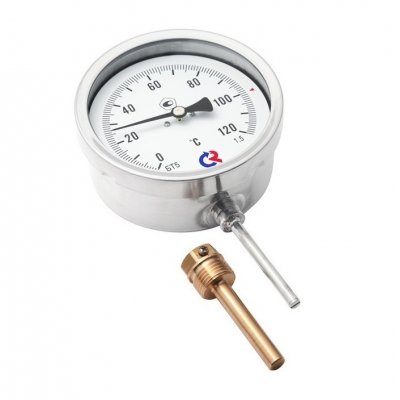 Термометр биметаллический радиальный 0-120 гр.