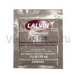 Дрожжи винные Lalvin EC-1118, 5 гр