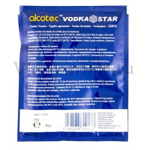 Дрожжи «Alcotec» Vodka Star, 66 гр